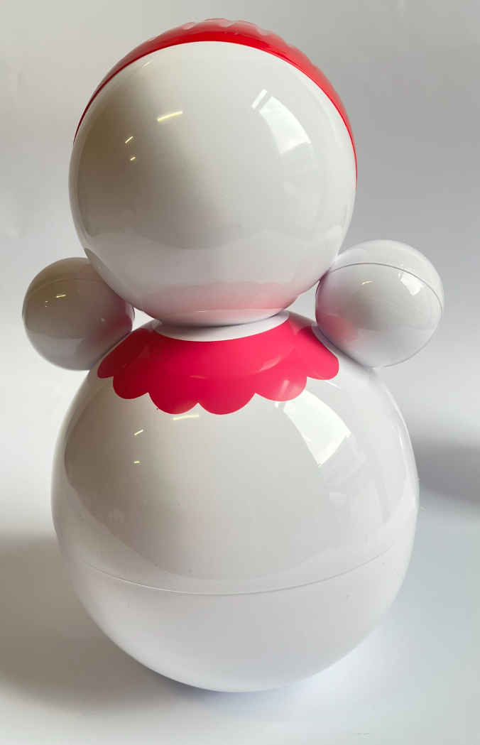 Retro Roly-Poly Doll White XL