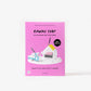 Pink book titled 'Kawaii Shop' with illustrations on a white background