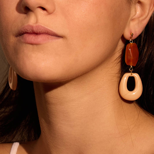 A Weathered Penny Maple Earrings