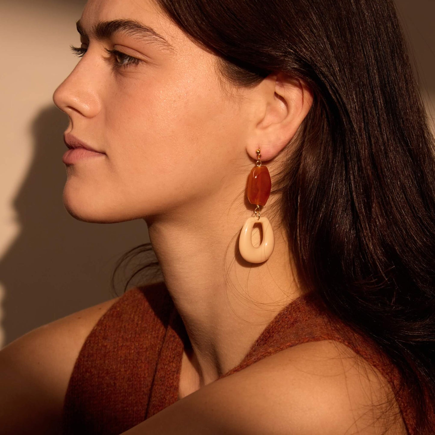 A Weathered Penny Maple Earrings