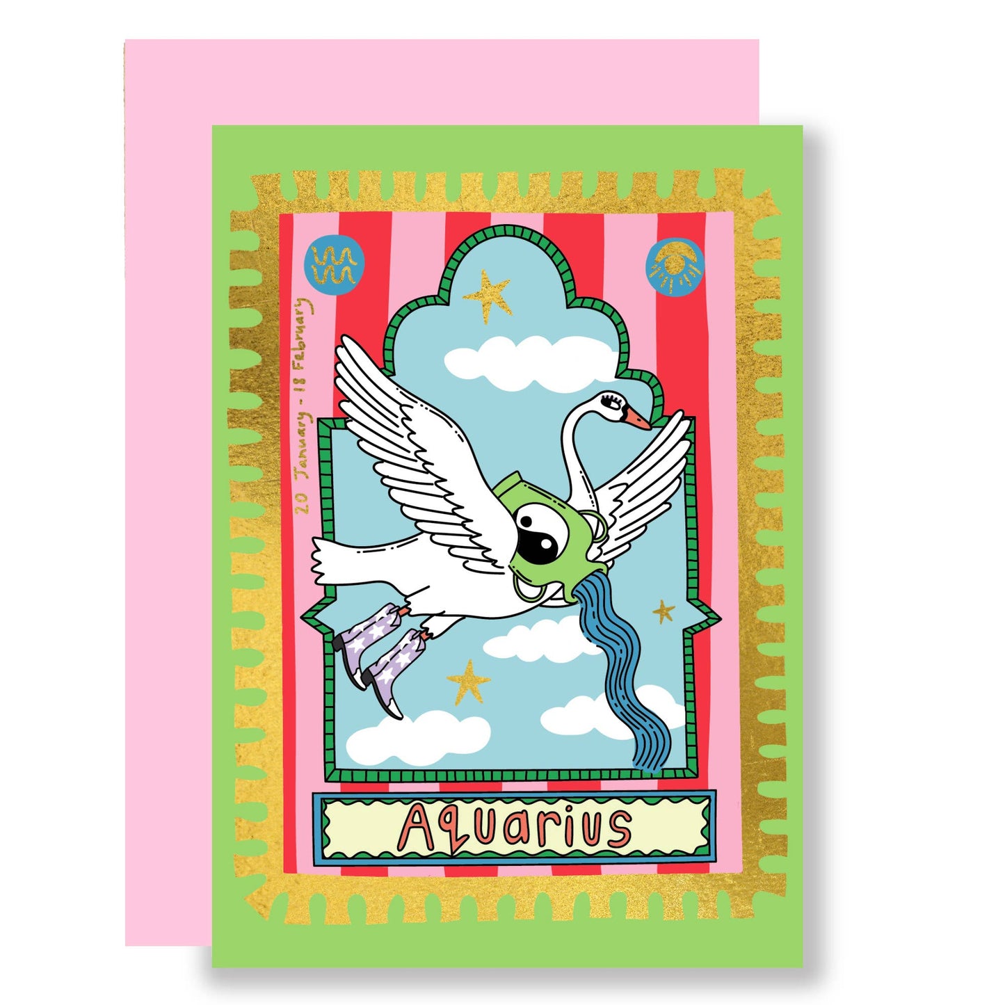 Aquarius Greeting Card