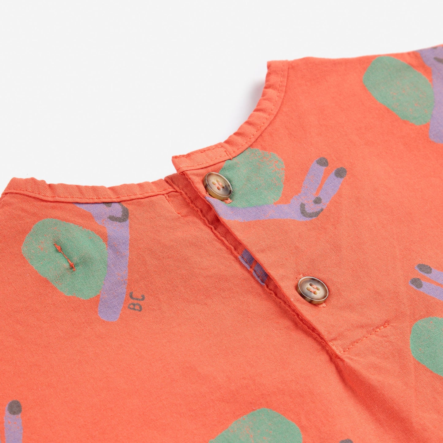 Bobo Choses Baby Funny Snail All Over Woven Top