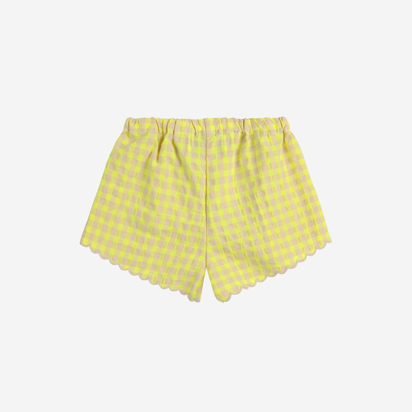 Bobo Choses Baby Vichy Ruffle Woven Shorts