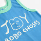 Bobo Choses Baby Smiling Blue Playsuit