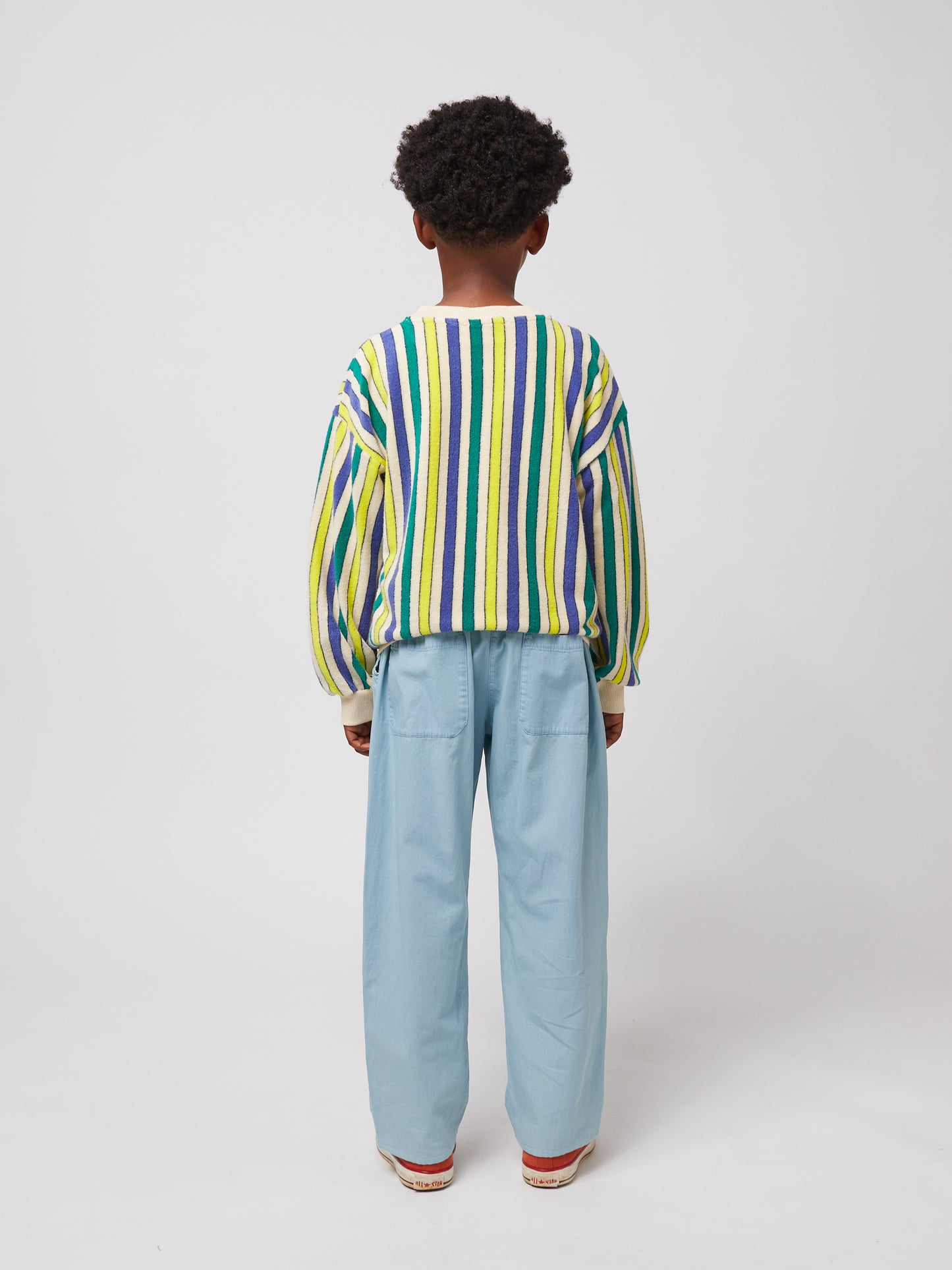 Bobo Choses Multicolor Stripes Terry Cloth Sweatshirt