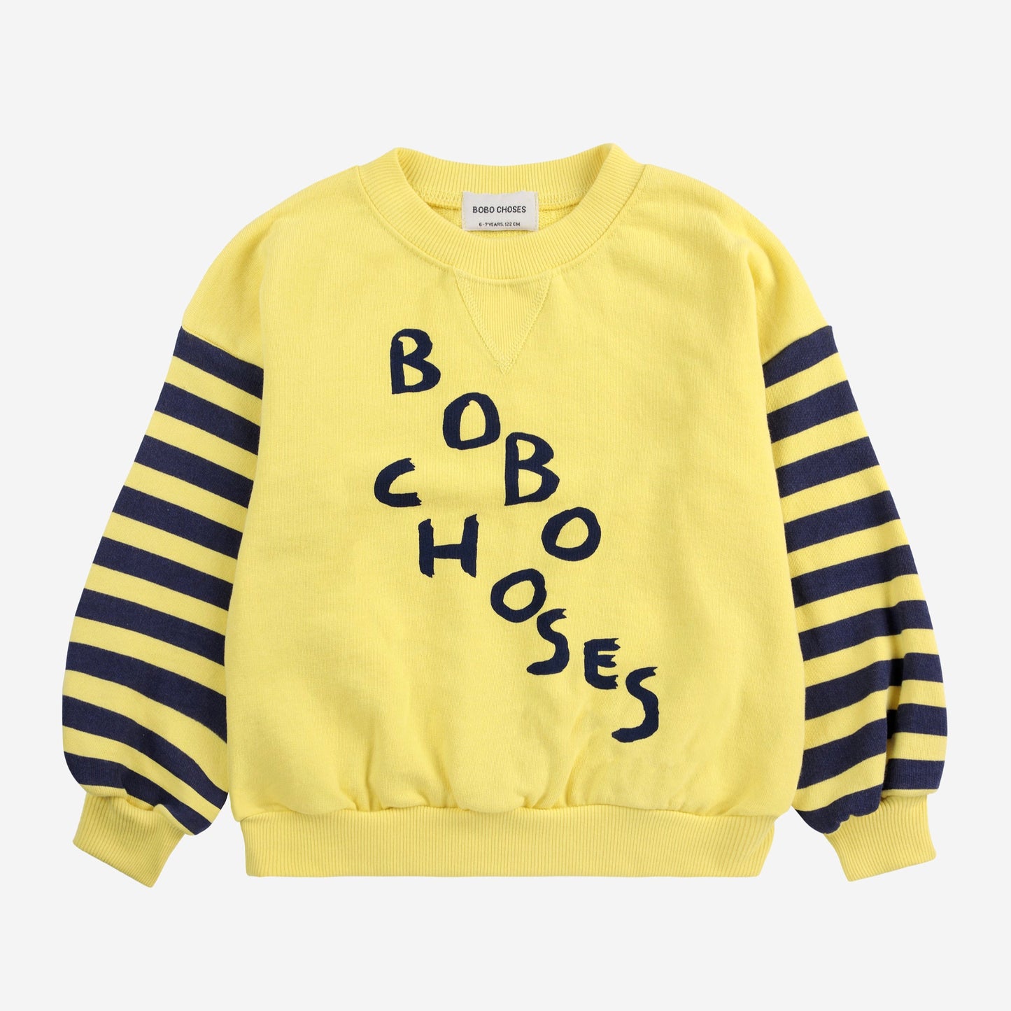 yellow bobo choses diagonal sweatshirt