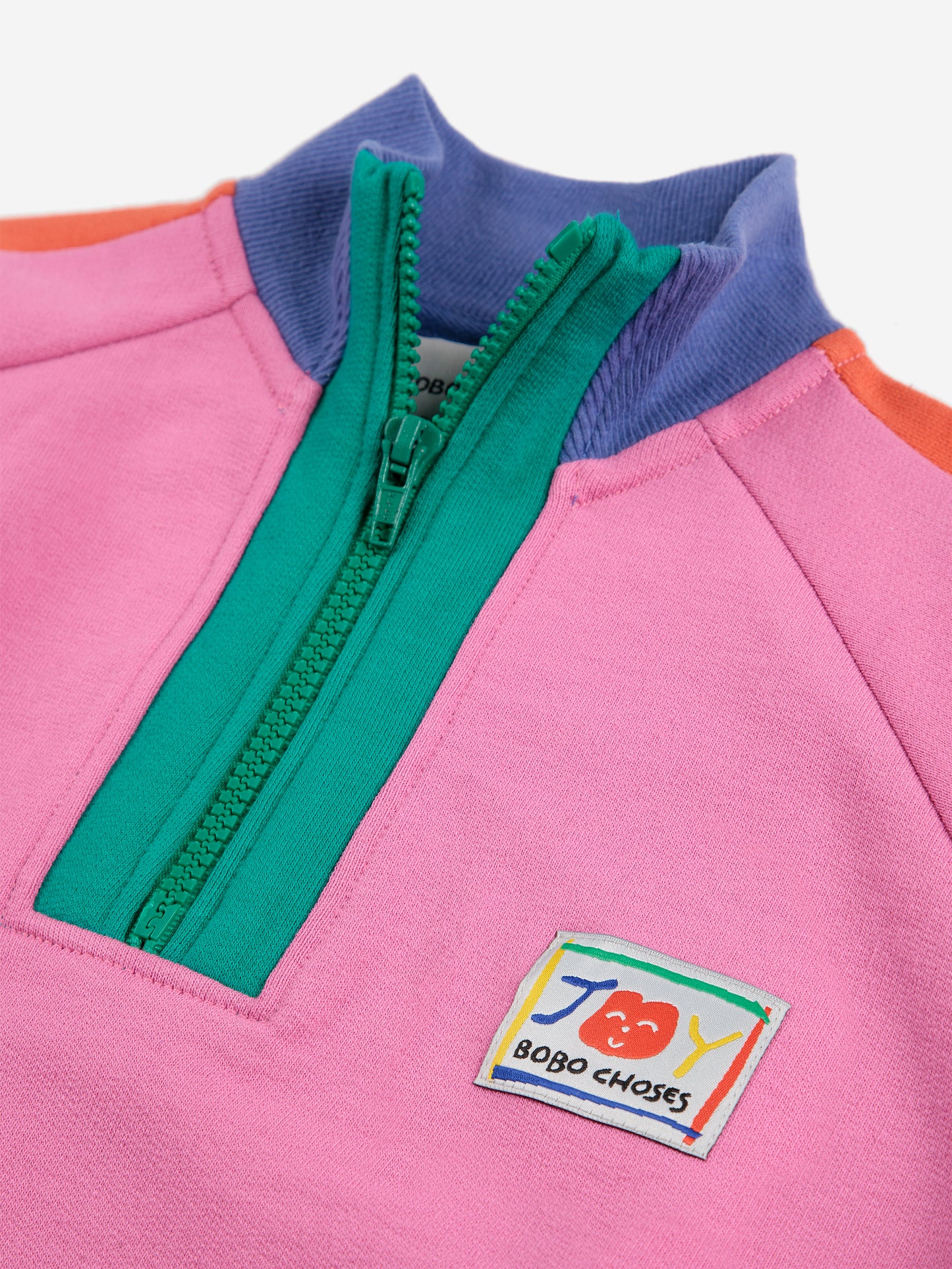 Bobo Choses Smiling Colour Block 1/4 Zipped Sweatshirt