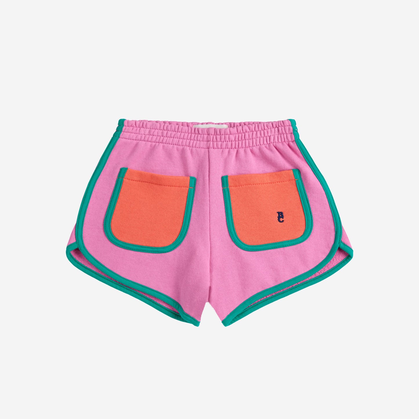 Bright fuchsia 100% organic cloth shorts from Bobo Choses