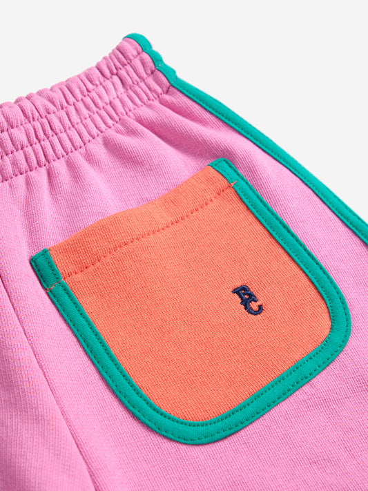 Bobo Choses Pink Colour Block Shorts