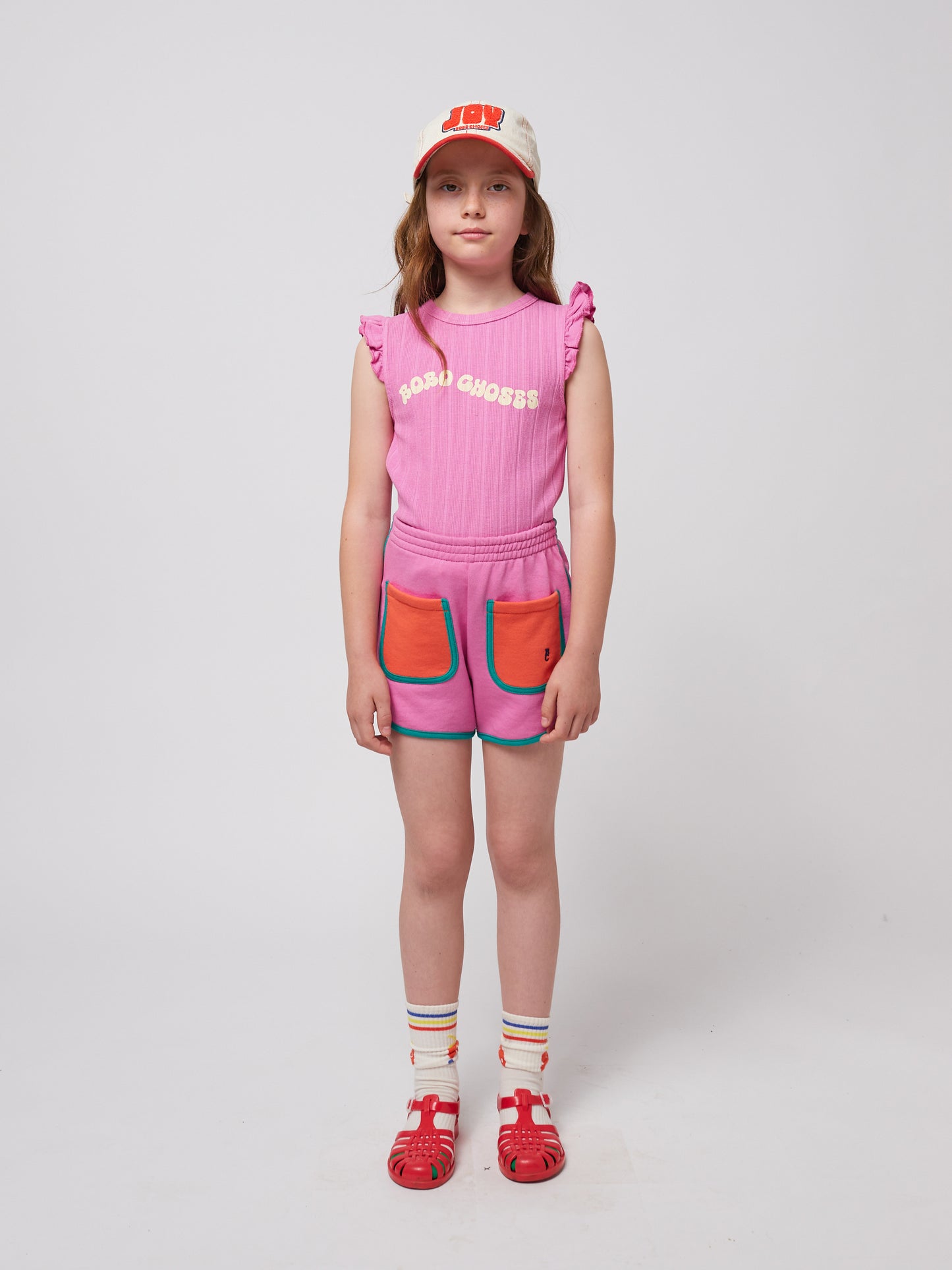 Bobo Choses Pink Colour Block Shorts