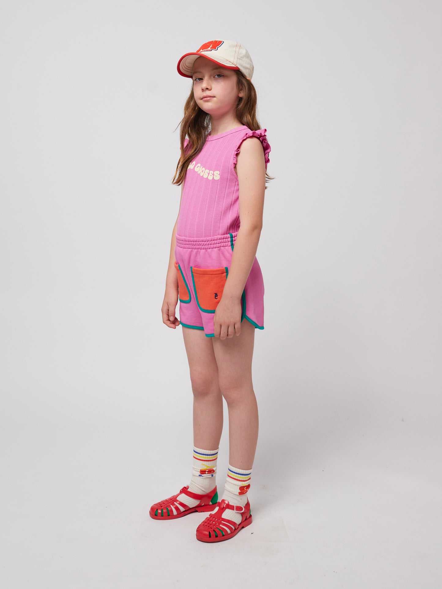 Bobo Choses Pink Colour Block Shorts