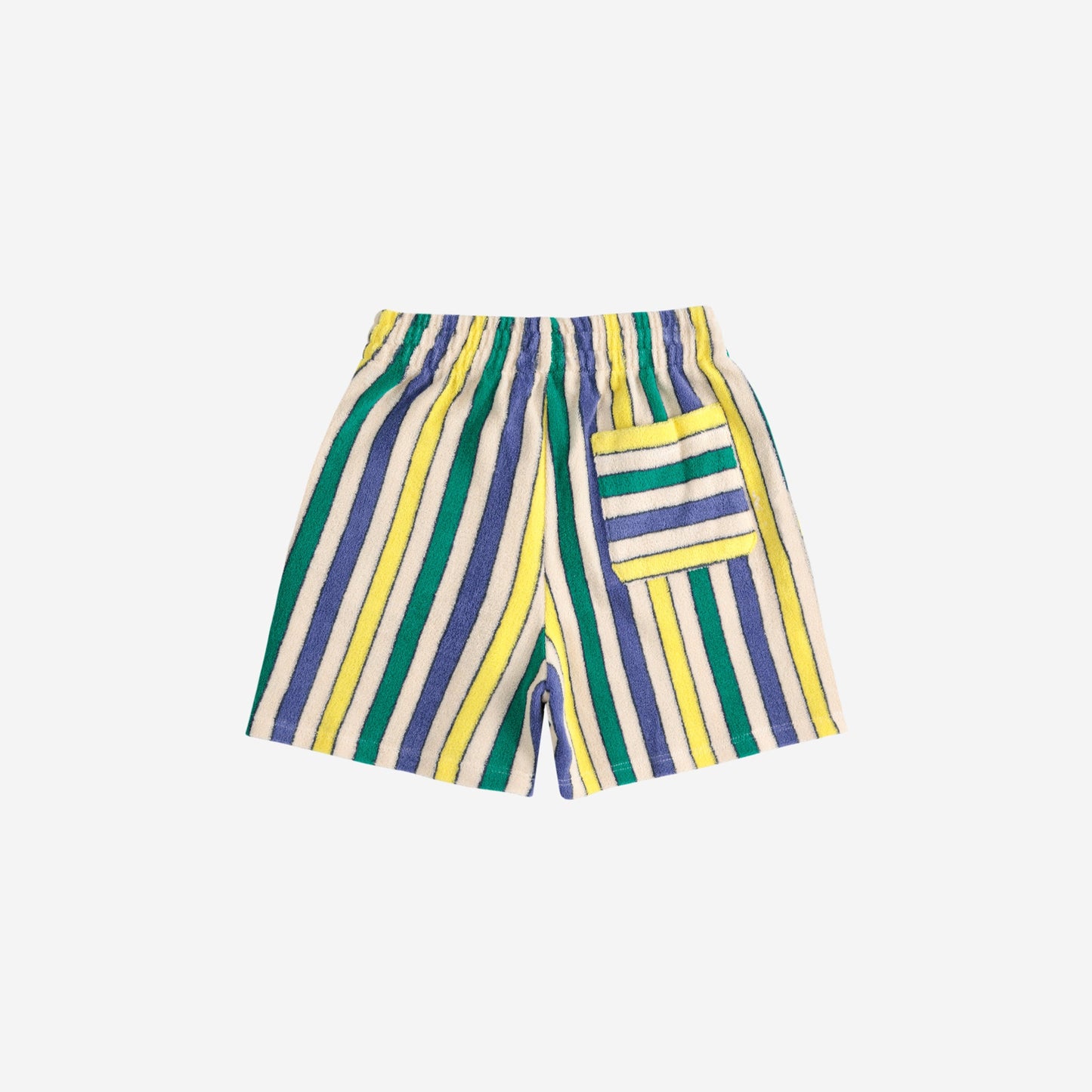 Bobo Choses Multicolor Stripes Terry Cloth Bermuda Shorts