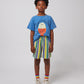 Bobo Choses Multicolor Stripes Terry Cloth Bermuda Shorts