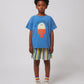 Bobo Choses Multicolor Stripes Terry Cloth Bermuda Shorts