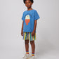 Bobo Choses Multicolor Stripes Terry Cloth Bermuda Shorts