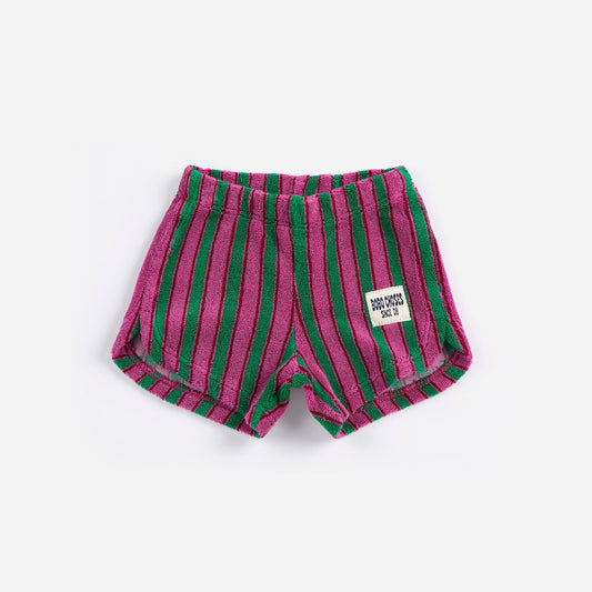 Bobo Choses Baby Striped Terry Cloth Shorts