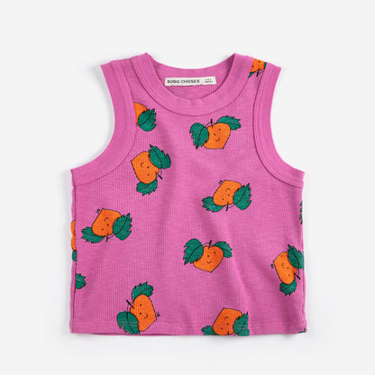 Bobo Choses Tangerine All Over Tank Top