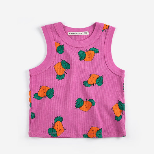 Bobo Choses Tangerine All Over Tank Top