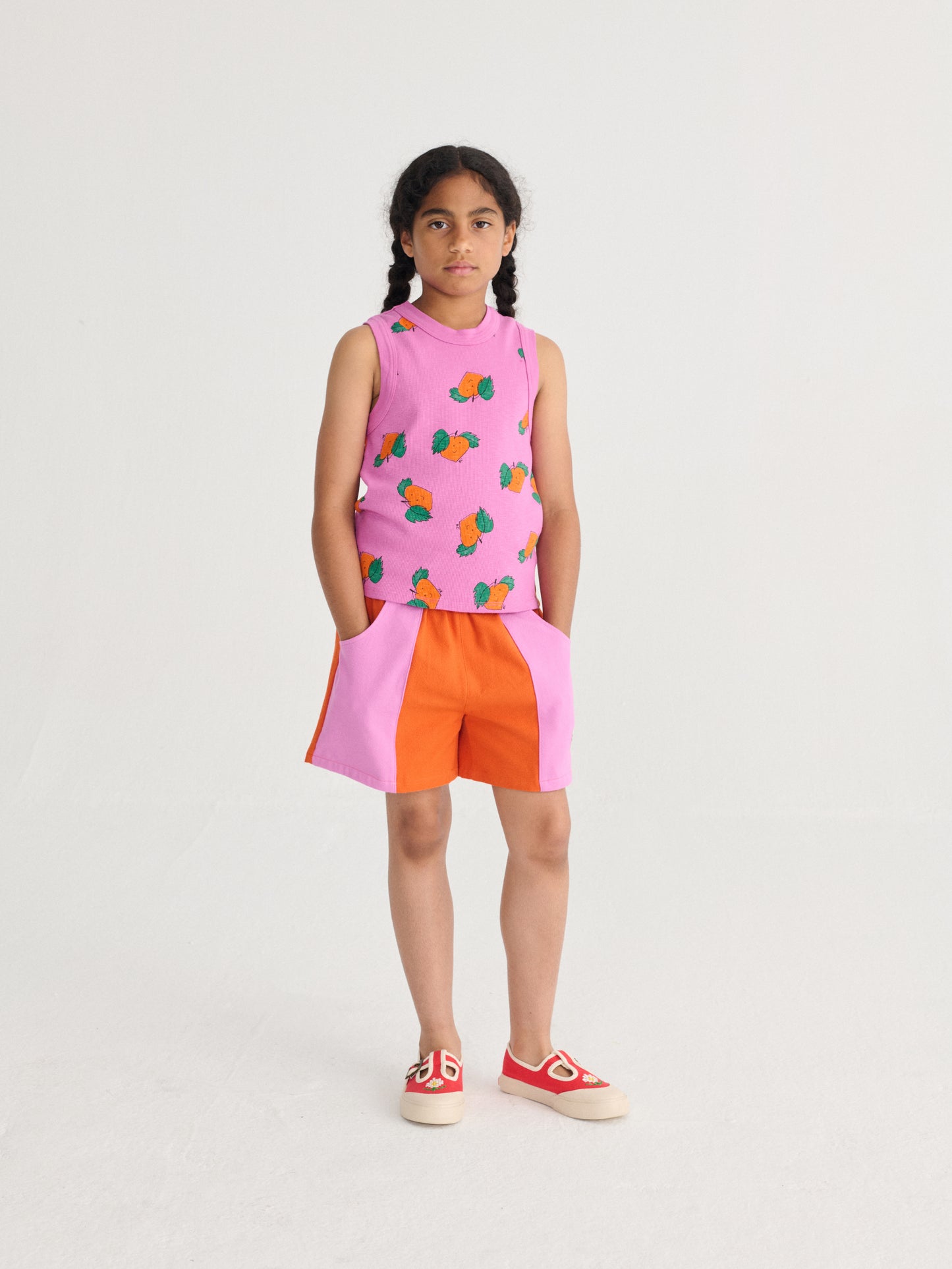 Bobo Choses Tangerine All Over Tank Top