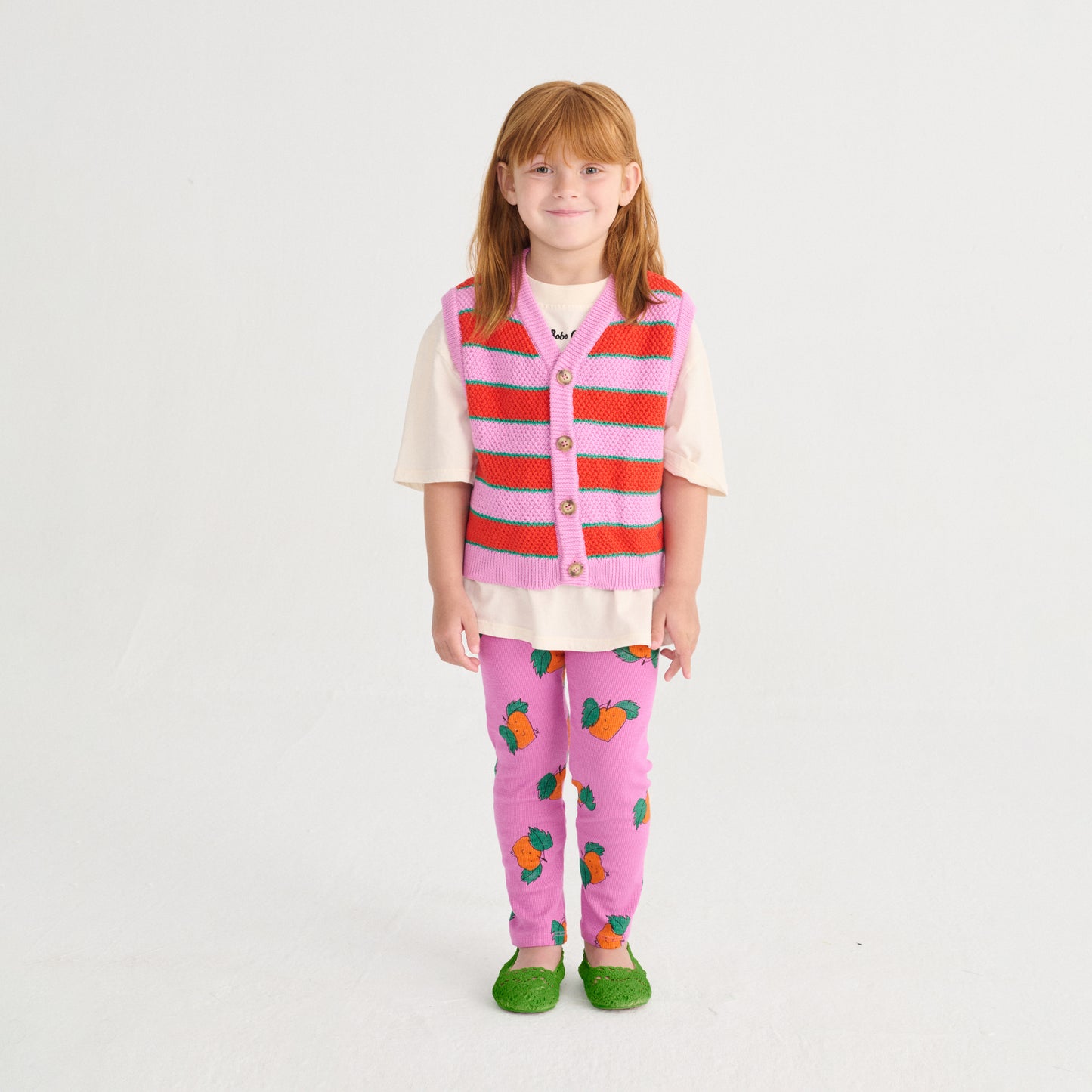 Bobo Choses Tangerine All Over Leggings