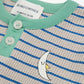 Bobo Choses Baby Stripes Waffle Buttoned T-Shirt