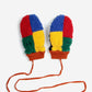 Bobo Choses Baby Colour Block Sheepskin Mittens