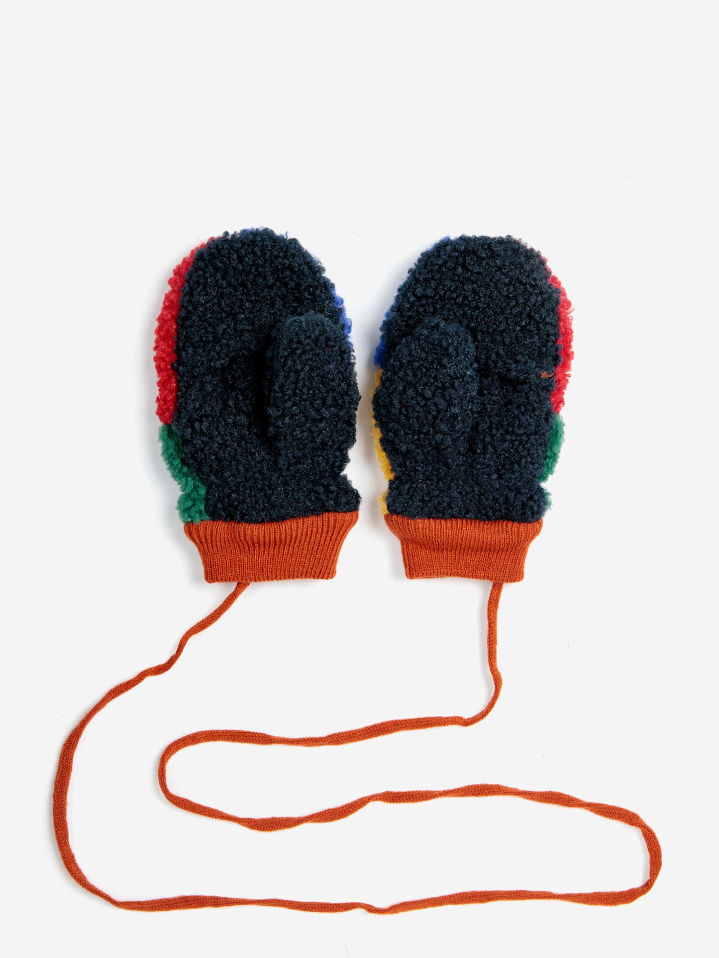 Bobo Choses Baby Colour Block Sheepskin Mittens