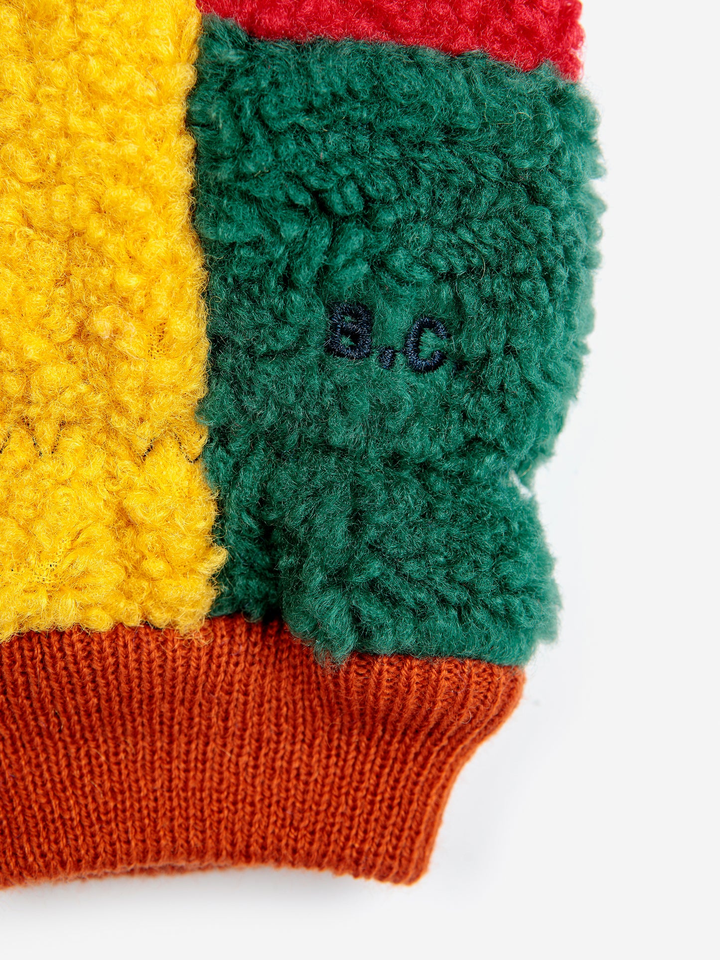 Bobo Choses Colour Block Sheepskin Mittens