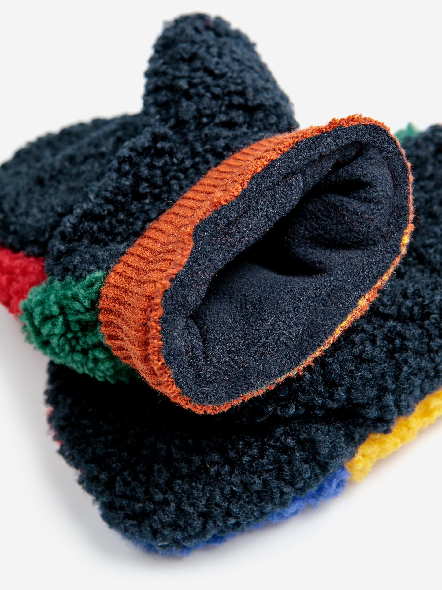 Bobo Choses Colour Block Sheepskin Mittens