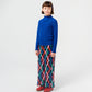 Bobo Choses Blue Glitter Turtle Neck T-shirt