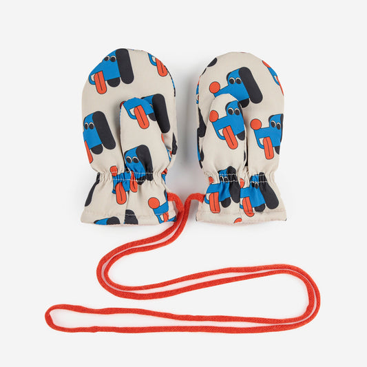 Bobo Choses Baby Doggy Mate Padded Mittens