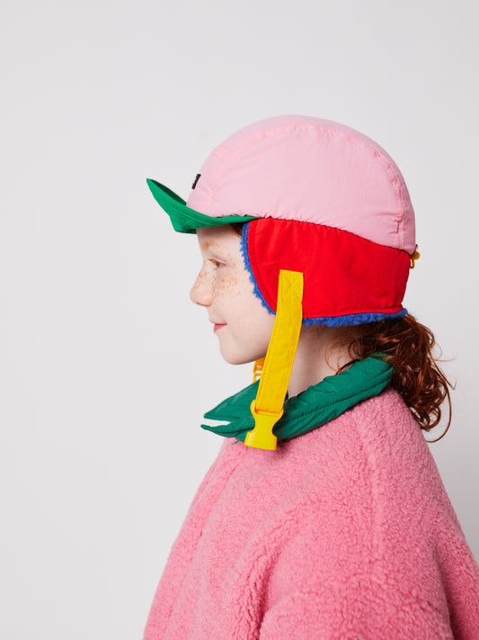 Bobo Choses Pink Colour Block Winter Cap