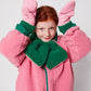 Bobo Choses Pink Bicolour Mittens