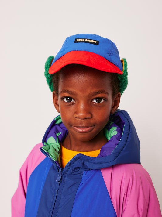 Bobo Choses Blue Colour Block Winter Cap