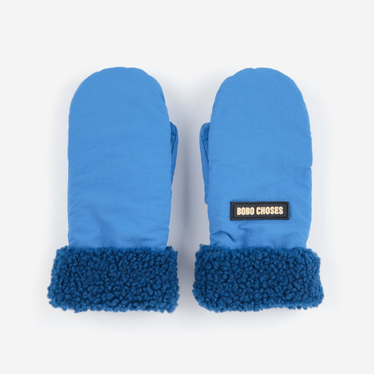 Bobo Choses Blue Bicolour Mittens