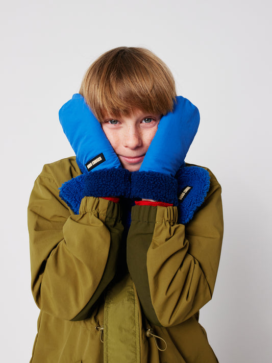 Bobo Choses Blue Bicolour Mittens