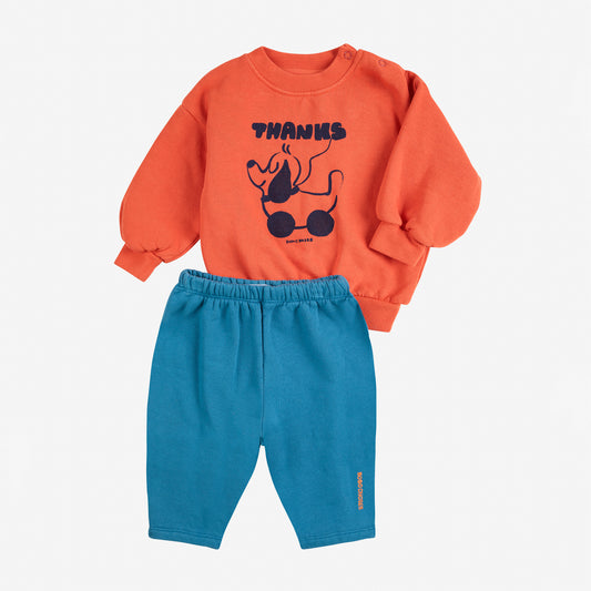 Bobo Choses Baby FUN Collection Rolling Dog Fleece Set