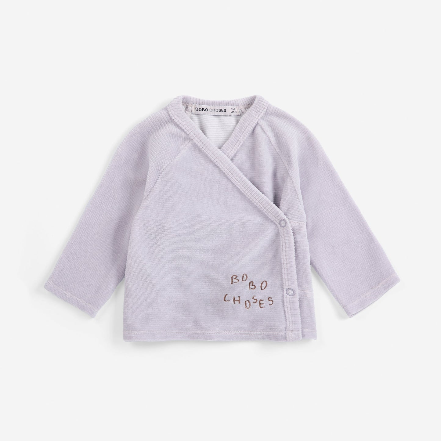 Bobo Choses Baby Lilac Crossed Velvet T-Shirt