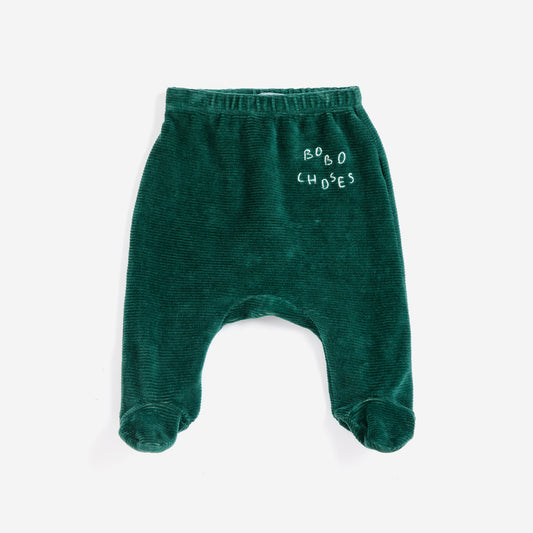 Bobo Choses Baby Velvet Footed Leggings