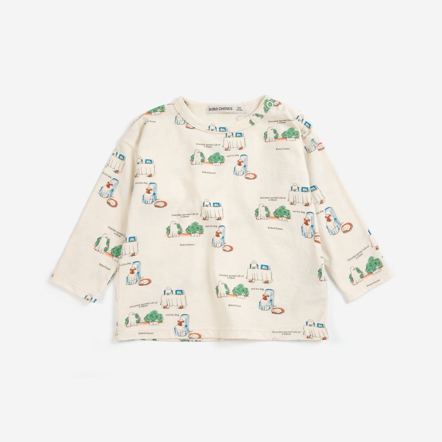 Bobo Choses Baby Everyday Ghosts All Over T-Shirt