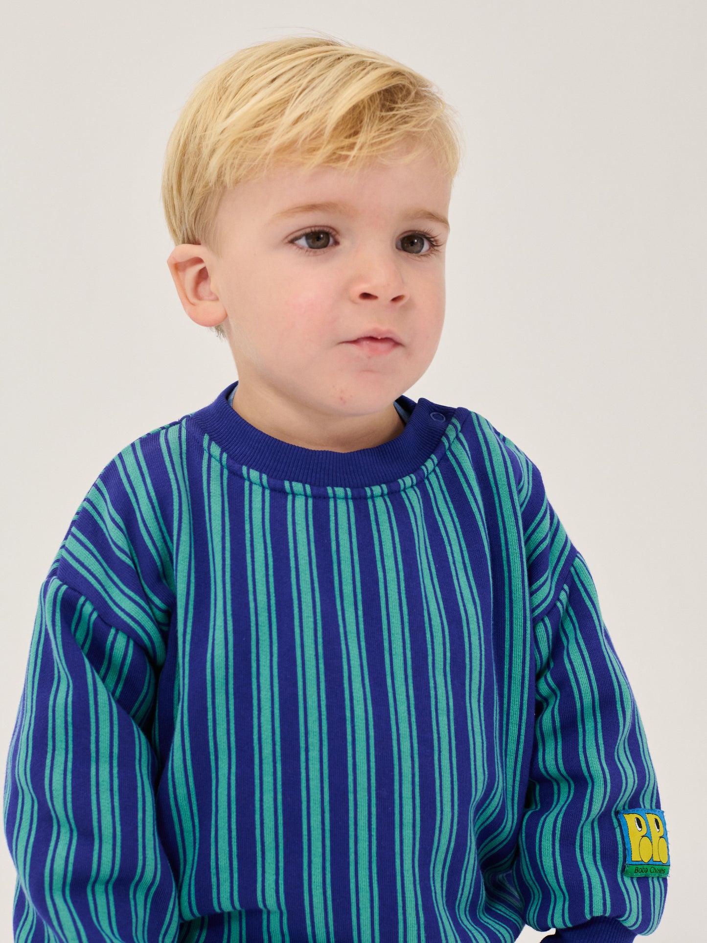 Bobo Choses Baby Tag Stripes Sweatshirt