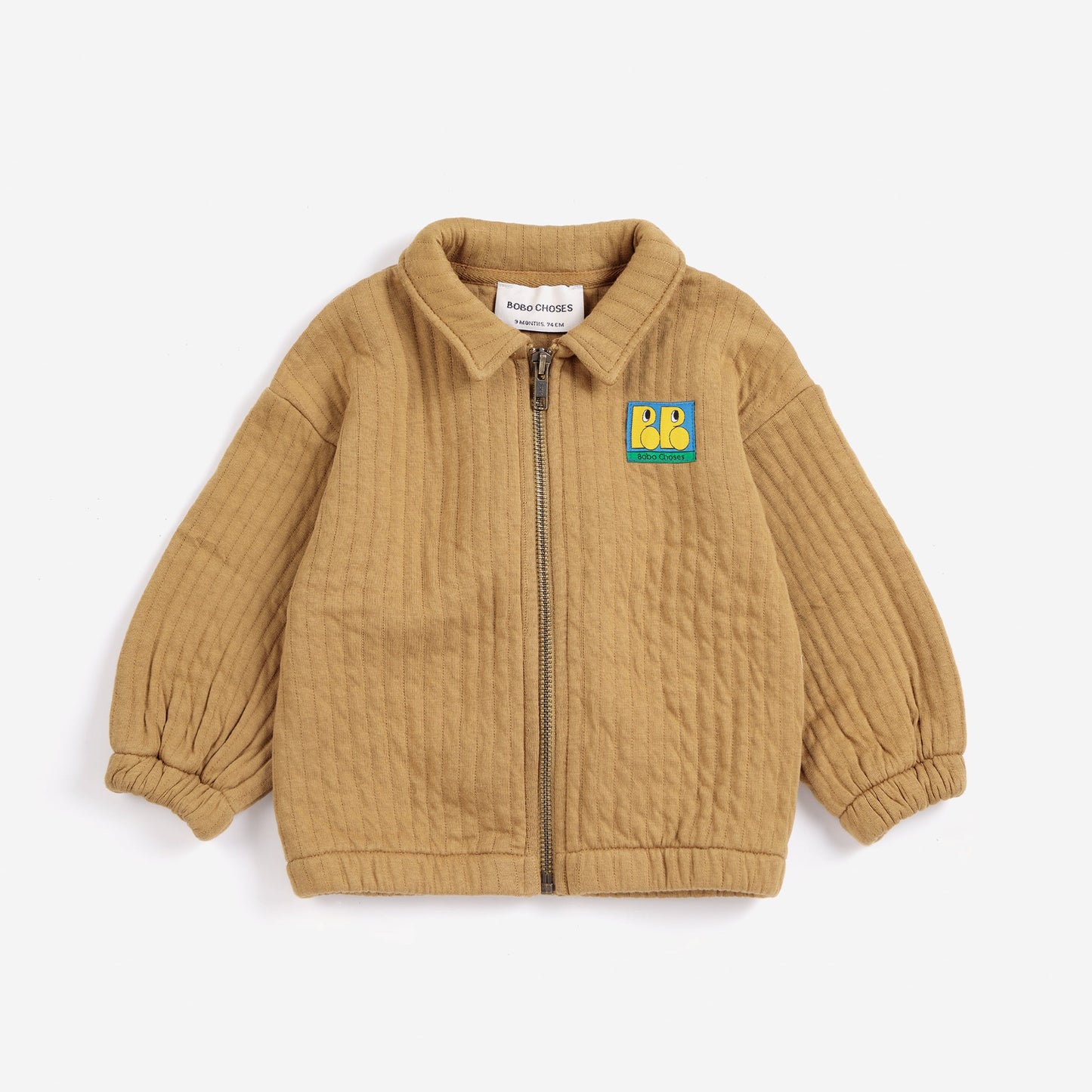 Bobo Choses Baby Tag Quilted Zipped Sweatshirt