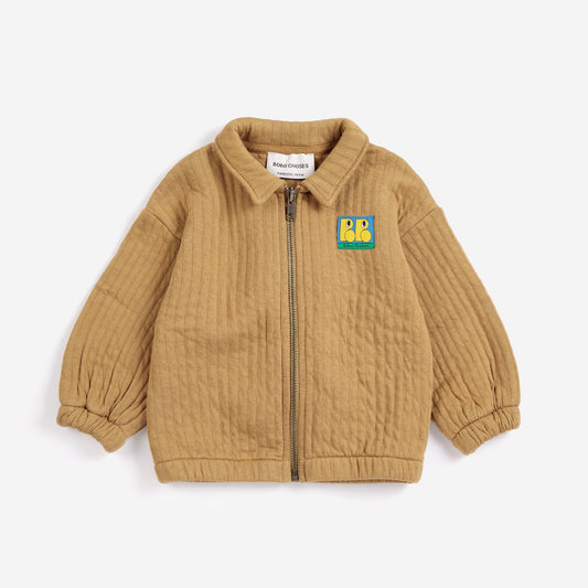 Bobo Choses Baby Tag Quilted Zipped Sweatshirt