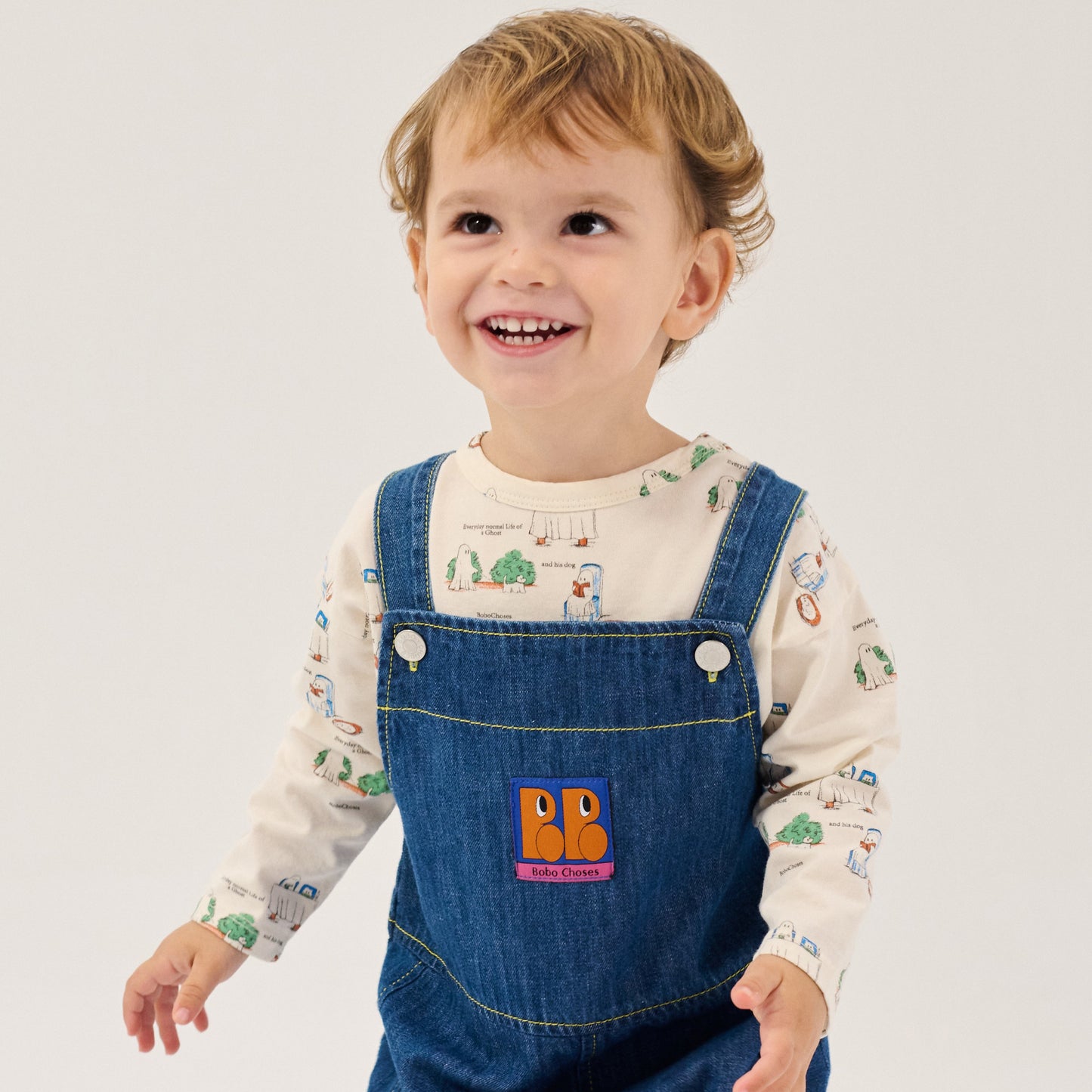 Bobo Choses Baby Everyday Ghosts All Over T-Shirt