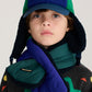 Bobo Choses Green/Blue Colour Block Sheepskin Chapka