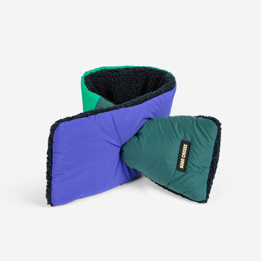 Bobo Choses Blue/Green Colour Block Neck Warmer
