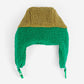 Bobo Choses Pink/Green Colour Block Sheepskin Chapka