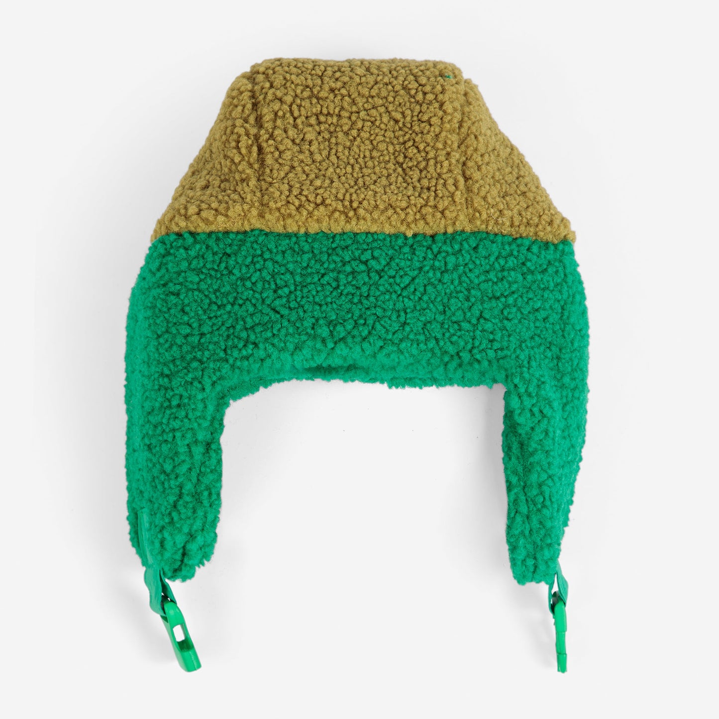 Bobo Choses Pink/Green Colour Block Sheepskin Chapka