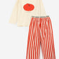 Bobo Choses Weirdly Happy Red Loungewear Set