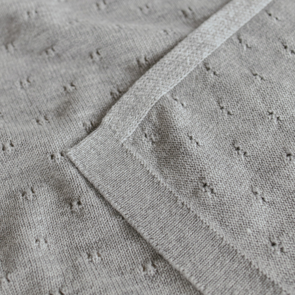 Grey Melange Bibi Blanket